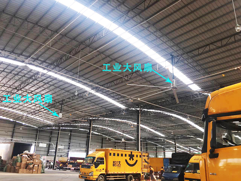 韵达快递电商仓库分拣中心降温通风工程